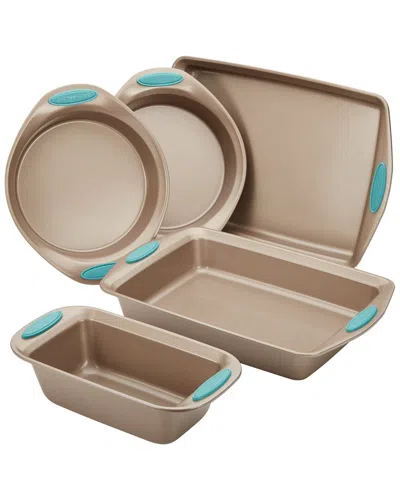 Rachael Ray Cucina Nonstick Bakeware 5pc Set In Latte