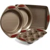 Rachael Ray Four-piece Nonstick Bakeware Set In Brown