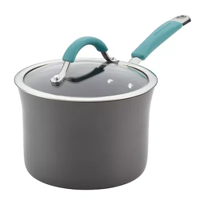 Rachael Ray Hard Anodized Sauce Pan In Blue