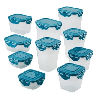 Rachael Ray Leak-proof Stacking 10 Container Food Storage Set In Clear