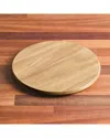 Rachael Ray 9in Magnetic Acacia Trivet With Silicone Feet In Brown