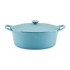 Rachael Ray Nitro Cast Iron 6.5-qt. Dutch Oven With Lid In Blue