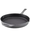 Rachael Ray Nitro Cast Iron 10" Skillet In Grey