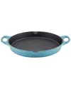 Rachael Ray Nitro Cast Iron 14" Skillet With Side Handles In Blue