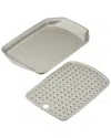 Rachael Ray Nonstick 2pc Crisp & Slide Sheet Pan Set