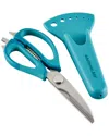 Rachael Ray Professional Multi Shear Kitchen Scissors With Herb Stripper And Sheath In Blue
