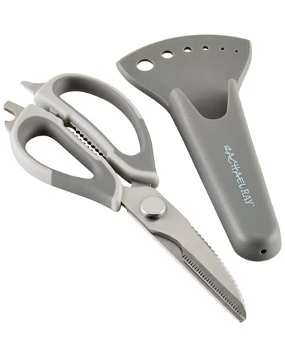 Rachael Ray Professional Multi Shear Kitchen Scissors With Herb Stripper And Sheath In Grey