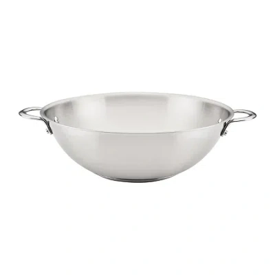 Rachael Ray Professional Stainless Steel 14" Wok In Silver