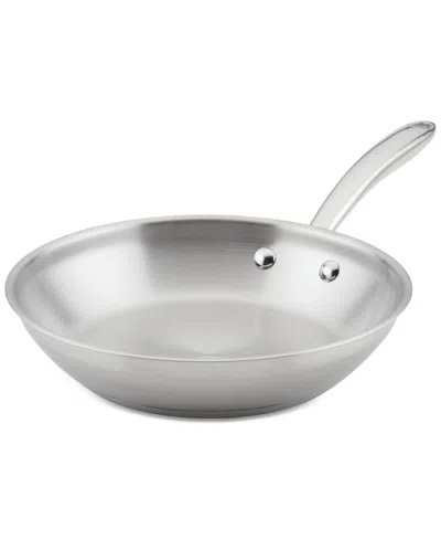 Rachael Ray Stainless Steel Professional 10in Open Skillet In Silver