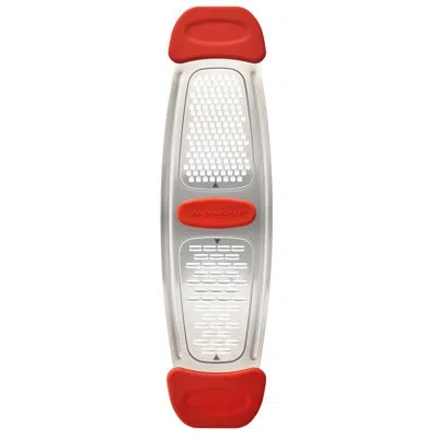 Rachael Ray Stainless Steel Multi-grater With Silicone Handles In Red