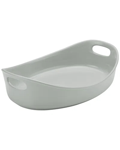 Rachael Ray Stoneware Bubble & Brown Oval Baker
