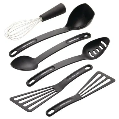 Rachael Ray Tools And Gadgets Kitchen Utensil Set, 6-piece, Black