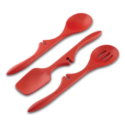 Rachael Ray Tools & Gadgets Lazy Tools Kitchen Utensil Set, 3-piece In Red