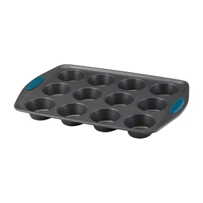 Rachael Ray Yum-o! 12-cup Oven Lovin' Non-stick Muffin Pan In Gray