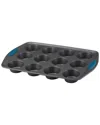 Rachael Ray Yum-o Nonstick 12-cup Oven Lovin' Muffin & Cupcake Pan In Black