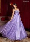 Rachel Allan 50386 Ball Gown Long Prom Formal Dress In Purple
