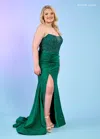 Rachel Allan 70305 Formal Long Fitted Dress In Green