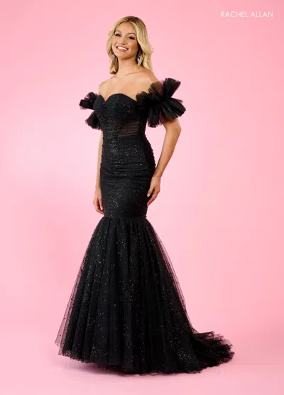 Rachel Allan 70500 Long Mermaid Formal Dress In Black