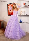 Rachel Allan 70675 Long Formal Glitter Prom Dress In Purple