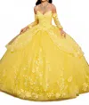 Rachel Allan Quinceanera Gown In Yellow In Yellow