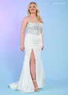 Rachel Allan Ra70305 Long Formal Prom Dress In White