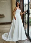 Rachel Allan Rb4209 A Line Simple Long Wedding Dress In Neutral
