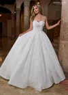 Rachel Allan Rb6168 Long Ball Gown Bridal Beaded Lace Wedding Dress In White