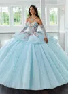 Rachel Allan Rq1161 Ball Gown Beaded Long Sequin Quinceanera Dress In Multi