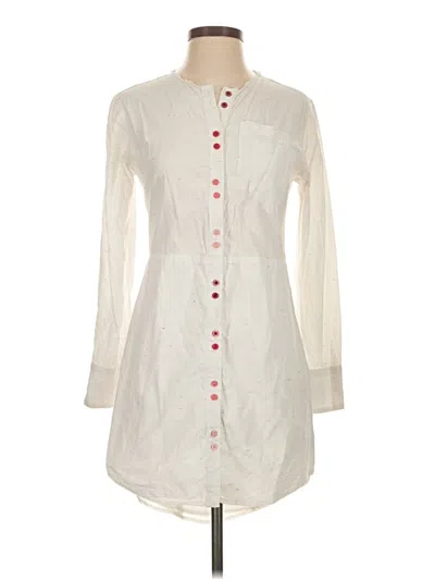 Pre-owned Rachel Antonoff 3/4 Sleeve Button Down Shirt In White