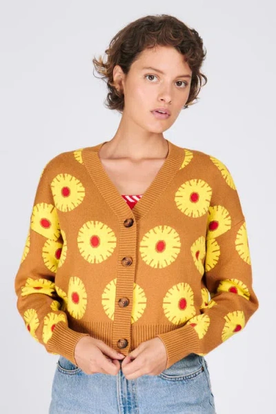 Rachel Antonoff Ana Cardigan In Brown
