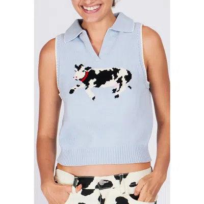 Rachel Antonoff Bessie Polo In Blue