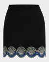 Rachel Antonoff Caviar Mini Skirt In Black