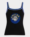 Rachel Antonoff Caviar Tank Top In Black