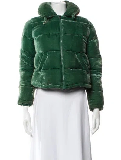 Pre-owned Rachel Antonoff Down Jacket In Green