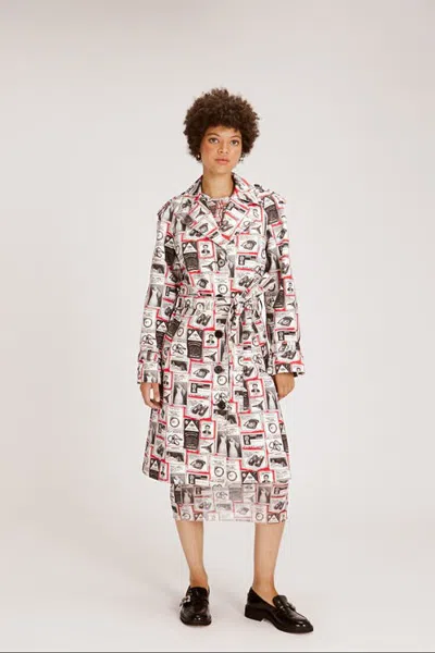 Rachel Antonoff Erica Trench In Multi
