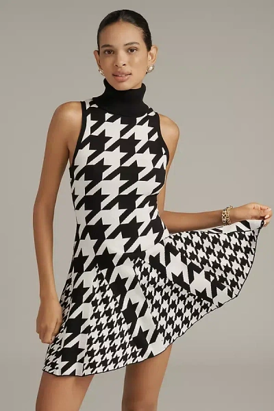Rachel Antonoff Gillian Sleeveless Turtleneck Mini Dress In Black
