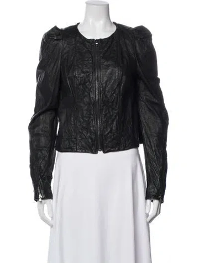 Pre-owned Rachel Antonoff Leather Biker Jacket In Black