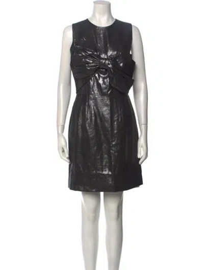Pre-owned Rachel Antonoff Linen Dress In Black