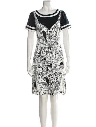 Pre-owned Rachel Antonoff Linen Knee-length Dress In White