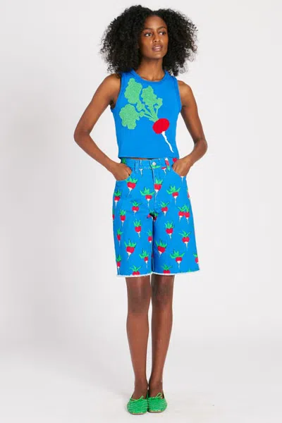 Rachel Antonoff Morty Short In Blue