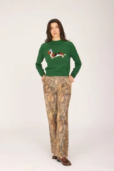 Rachel Antonoff Otis Sweater In Green