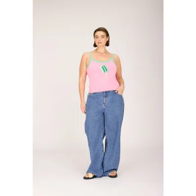 Rachel Antonoff Popsicle Tank In Pink