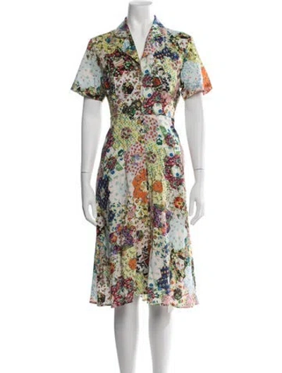 Pre-owned Rachel Antonoff Printed Knee-length Dress In Multicolor