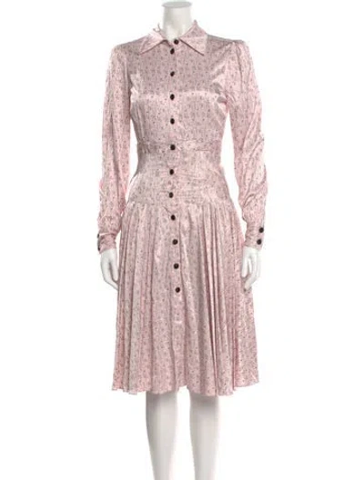 Pre-owned Rachel Antonoff Printed Knee-length Dress In Pink