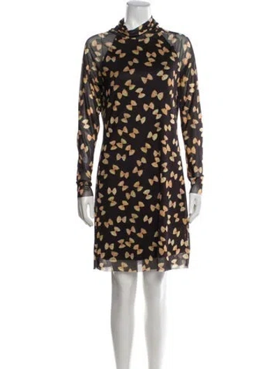 Pre-owned Rachel Antonoff Printed Knee-length Dress In Purple