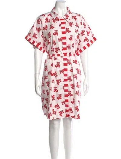 Pre-owned Rachel Antonoff Printed Midi Length Dress In Pink