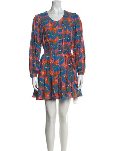 Pre-owned Rachel Antonoff Printed Mini Dress In Multi