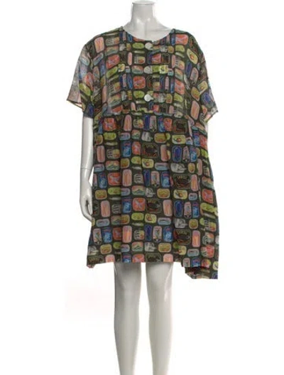 Pre-owned Rachel Antonoff Printed Mini Dress In Multi