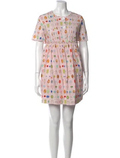 Pre-owned Rachel Antonoff Printed Mini Dress In Pink