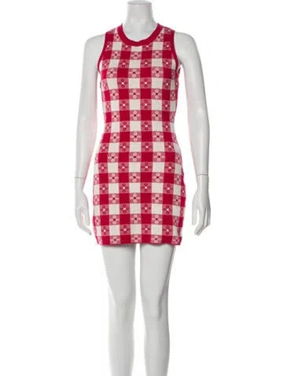 Pre-owned Rachel Antonoff Printed Mini Dress In Red